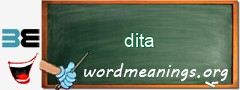 WordMeaning blackboard for dita